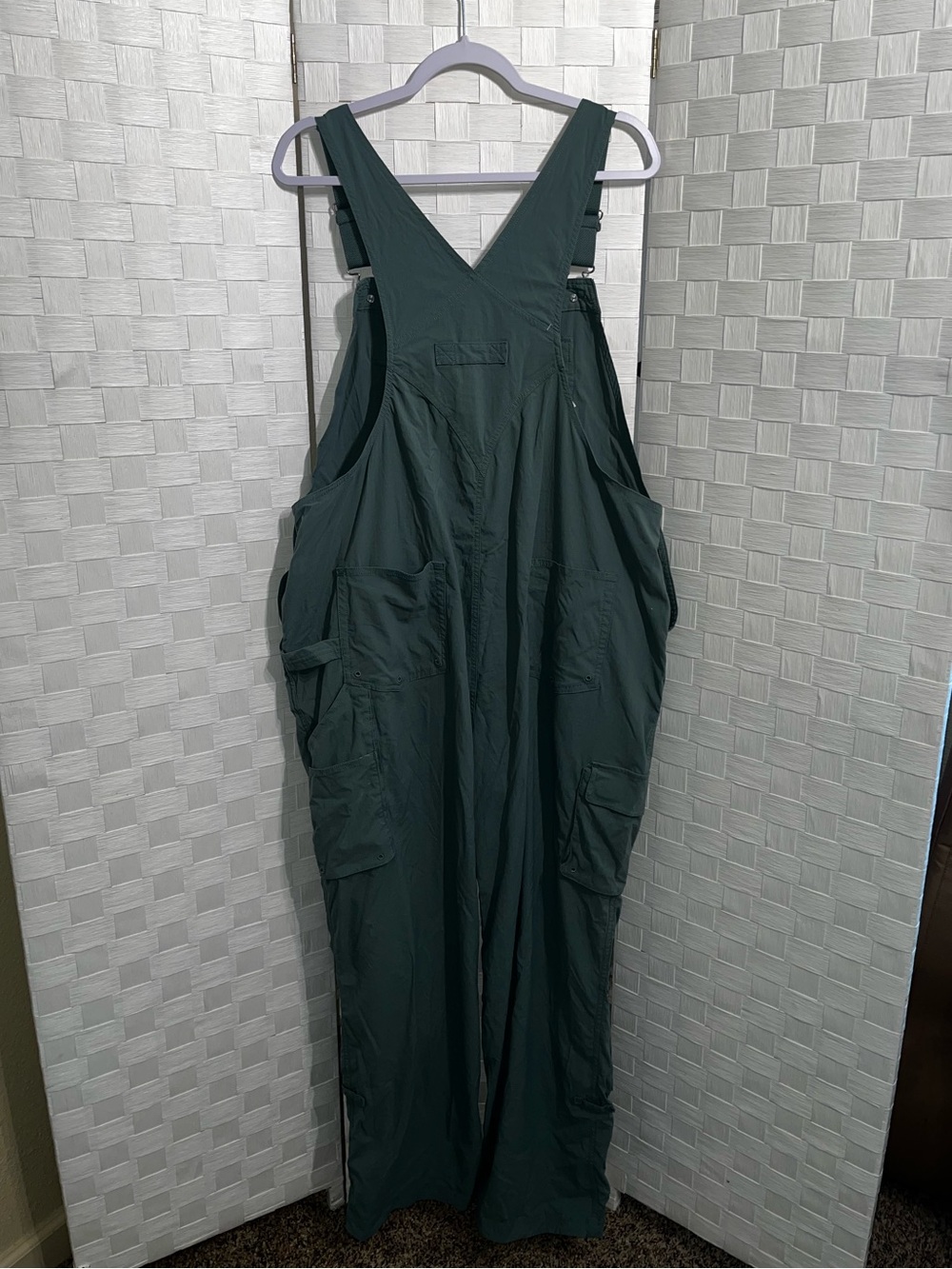 Duluth Trading Co Green Heirloom Gardening Bib Ripstop Overalls Womens XL X 31 - Picture 7 of 10